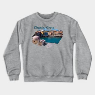 Chania, Crete: Venetian Harbor Crewneck Sweatshirt